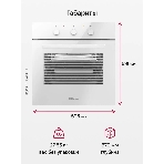 Встраиваемая электрическая духовка Hansa BOEW64111 белый, фото20