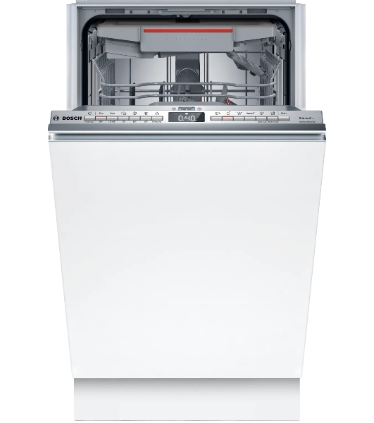 Встраиваемая посудомоечная машина Bosch SPV4HMX65Q, серебристый, 45 см, 10 компл., 45 дБ, класс A+