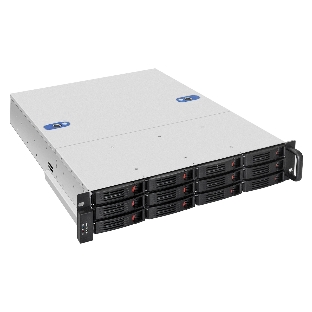 Серверный корпус ExeGate Pro 2U550-HS12 (RM 19', высота 2U, глубина 550, БП 1U-500ADS,12xHotSwap, USB)