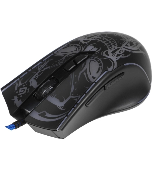 Мышь проводная Defender Bulletstorm GM-928 черный, 7200 dpi, USB, кнопки - 7