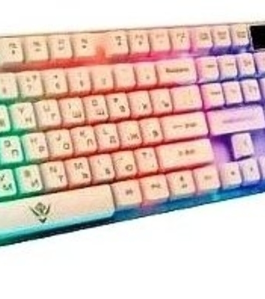 Комплект клавиатура+мышь Nakatomi KMG-2305U проводной, USB, 1600 DPI, белый