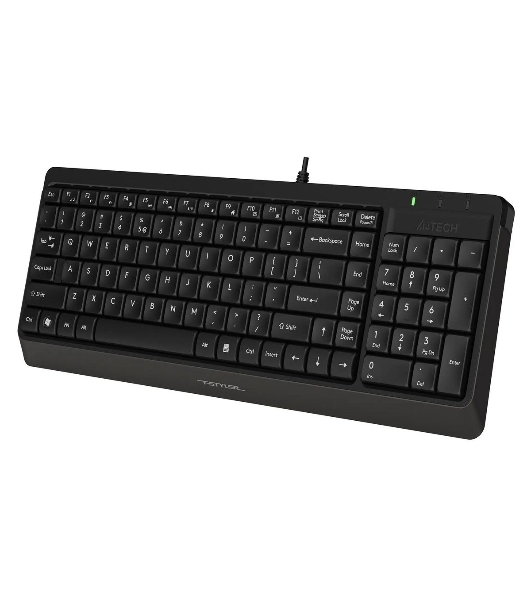 Комплект клавиатура+мышь A4Tech FStyler F1512 проводной, USB, 1200 DPI, черный