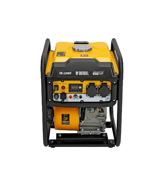 Электрогенератор бензиновый инверторный Denzel GK-2200iF, 2.2 кВт, 95 дБ, 27 кг