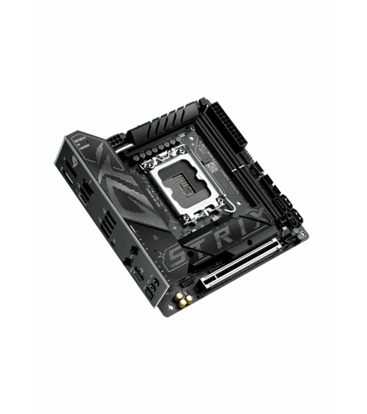Материнская плата ASUS ROG STRIX B860-I GAMING WIFI, LGA1851, Intel B860, 2xDDR5, 4xSATA, 2xM.2, 1xPCIe 5.0 x16, 1xDP, 1xHDMI, 1xThunderbolt 4, 1x2.5Gb LAN, Wi-Fi 7, 2xUSB 2.0, 3xUSB 3.2 Gen 1, 1xUSB 3.2 Gen 2, 1xUSB 3.2 Gen 2x2, 1xUSB-C, 1xS/PDIF, 2x3.5 мм, 7.1, Mini-ITX