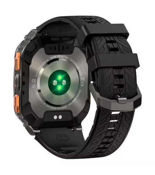 Умные часы KOSPET Tank M3 Ultra, 1.96' AMOLED, Bluetooth 5.0, GPS, IP69K, черный