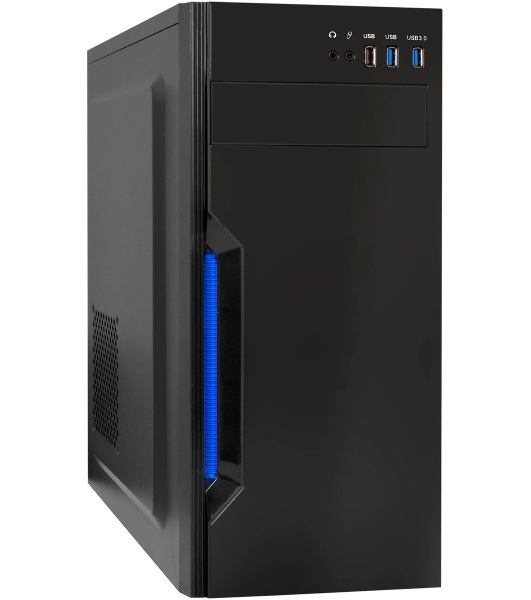 Компьютерный корпус Miditower ExeGate XP-333U-UNS350 (ATX, БП UNS350 с вент. 12см, 1хUSB/2хUSB 3.0, аудио, черный)