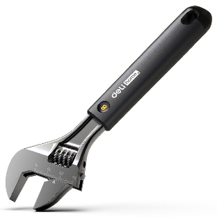 Разводной ключ 'Home Series' Deli HT1508 8' 200мм, Эксклюзивный дизайн, Рукоятка - высококачественный софттач пластик