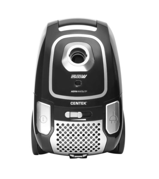 Пылесос Centek CT-2519 черный/хром, 500/2500 Вт, уборка сухая, пылесборник мешок 4 л
