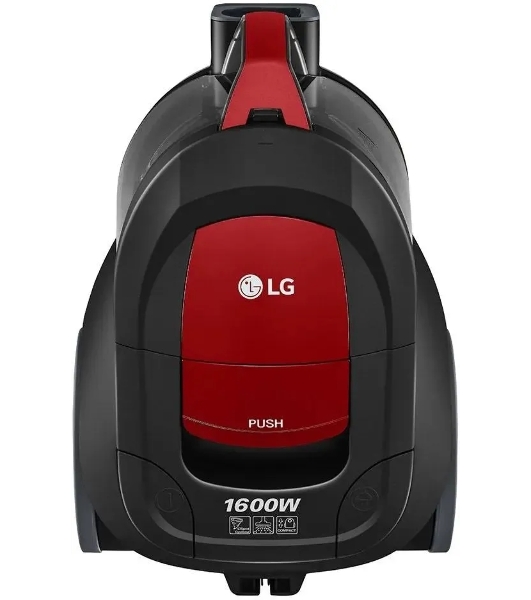 Пылесос LG VC5316NNTR черный/красный, 330/1600 Вт, уборка сухая, пылесборник контейнер 1.3 л
