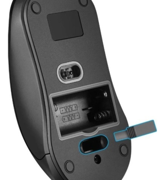 Мышь беспроводная Defender Nexus MS-195 черный, 1600 dpi, радиоканал, USB, кнопки - 4