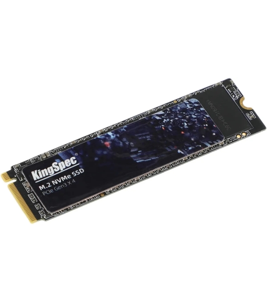 Накопитель SSD KingSpec NE-1Tb, 1Tb, PCIe 3.0 x4, M.2 2280, NVMe, R/W 2400/1900