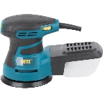 Шлифмашина эксцентриковая FIT OS-350, 350 Вт, 3000-13000 об/мин, 125 мм, 1,5 кг, липучка, пластик. контейнер, коробка, фото2