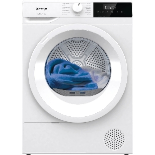Сушильная машина Gorenje DHNE82/C белый, 8 кг, сушка - тепловой насос, программ - 15, 59.5 x 84.5 x 58 см