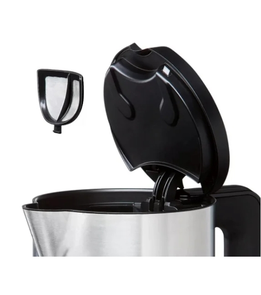 Электрочайник Bosch TWK8613P черный, 1.5 л, 2400 Вт, скрытый нагревательный элемент, поддержание температуры