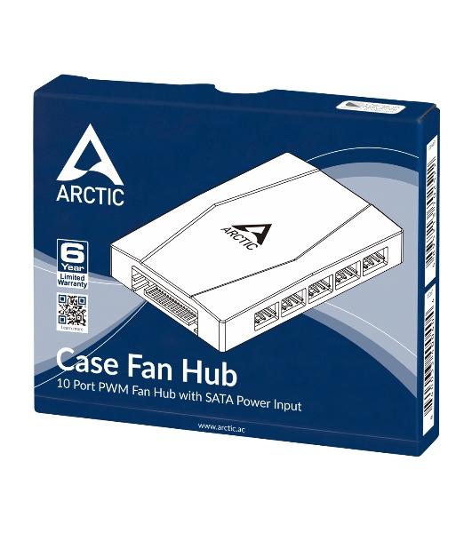 Хаб для 10 вентиляторов корпуса ПК Arctic Case Fan Hub 10 PWM Fan (ACFAN00175A) (702522)