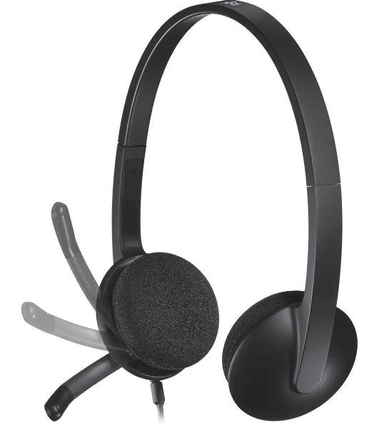 Гарнитура Logitech H340 чёрный, проводная, USB
