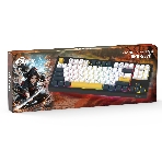 Клавиатура проводная Ritmix RKB-587BL синий-белый-оранжевый, фото5