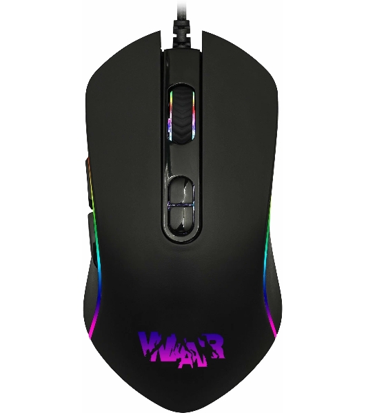 Комплект клавиатура+мышь Qumo Wartime проводной, USB, 3200 DPI, чёрный