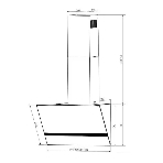 Вытяжка наклонная Elikor Rise BK 60 черный, 60 см, 750 куб. м/ч, 56 дБ, фото2