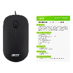 Мышь проводная Acer OMW122 черный, 1200 dpi, USB, кнопки - 3, фото7