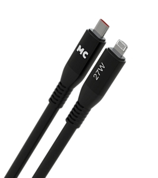 Дата-кабель MORE CHOICE (4620202554567) K83ia USB 3.0A PD 27W для Lightning ng 8-pin Type-C - 1м, черный