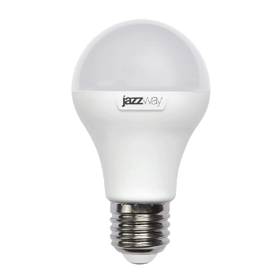 Лампа светодиодная JazzWay LED 'груша' d60мм E27 180° 10Вт 220-240В матовая нейтральная холодно-белая 5000К