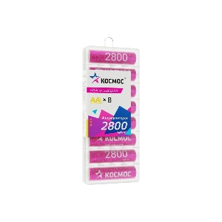 Аккумулятор R6 NI-MH 2800мА.ч 8b (уп.8шт) КОСМОС KOCR6NIMH2800mAh8B
