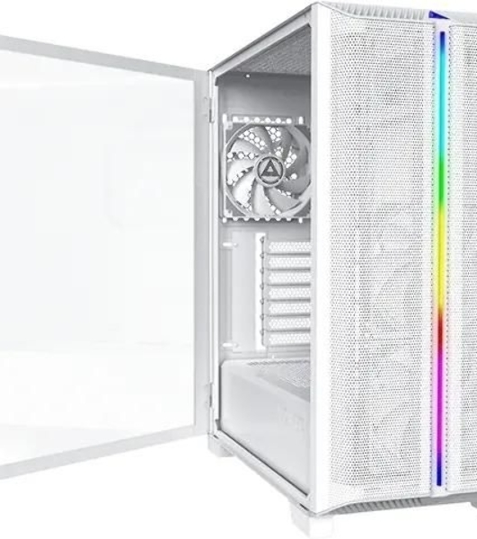 Корпус Montech Sky One Lite, Midi-Tower, белый, 3 x 120 мм