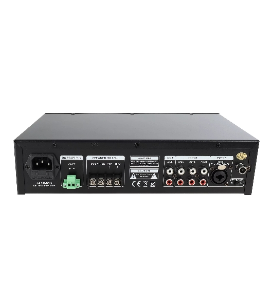 Микшер-усилитель Intrend ITMXAMP-60MT MP3, FM тюнер, USB, Bluetooth, 2хMic/3хLine входы, 1хLine выход,60 Вт, 4/8Ом/100V, IR-пульт в комплекте