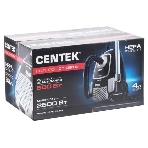Пылесос Centek CT-2519 черный/хром, 500/2500 Вт, уборка сухая, пылесборник мешок 4 л, фото8