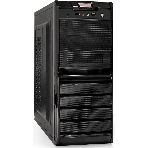 Компьютерный корпус Miditower ExeGate XP-329S-UNS350 (ATX, БП UNS350 с вент. 12см, 2*USB, аудио, черный), фото 1