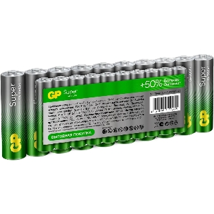 Батарея GP Super Alkaline 15A/24AA21-2CRSWC20 AA/AAA (20шт) спайка