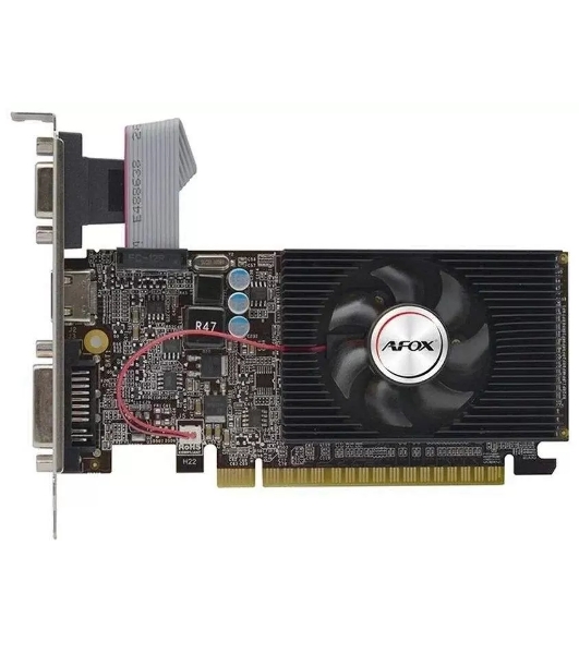 Видеокарта AFOX GT610 1Gb LP DDR3 64BIT DVI HDMI VGA SINGLE FAN RTL