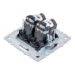 Розетка компьютерная двойная IEK BRITE РК10-2-БрБ RJ45 кат.5E белый, фото2