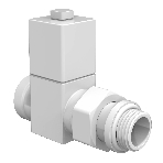 Набор дизайн-вентилей Royal Thermo CUBE, прямой (белый) 1/2', фото2