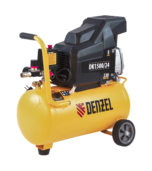 Компрессор воздушный Denzel DK1500/24,Х-PRO (58063) 1,5 кВт, 230 л/мин, 24 л