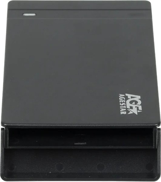 Внешний корпус для HDD AgeStar 3UB2P3 SATA III пластик черный 2.5'