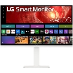 Монитор 31.5' LG 32U850SA-W IPS 3840x2160, 60 Гц, 5 мс, 16:9, 400 кд/м², 2xHDMI 2.0, USB-C (90 Вт), USB Hub (3x USB 3.0), 3.5 Jack, HDR10, динамики (2x5 Вт), веб-камера, Smart TV (webOS 24), Wi-Fi, Bluetooth, VESA 100x100, белый, фото2