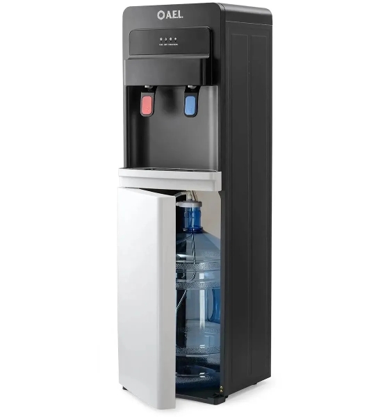 Кулер для воды AEL LD-AEL-805a, нижняя загрузка, нагрев 95 °С, охлаждение 10 °С, черный/белый