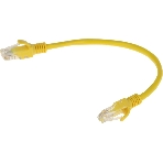 Патч-корд Premier PP12-0.25M/Y 1000Гбит/с UTP 4 пары cat.5E CCA molded 0.25м желтый RJ-45 (m)-RJ-45 (m), фото2