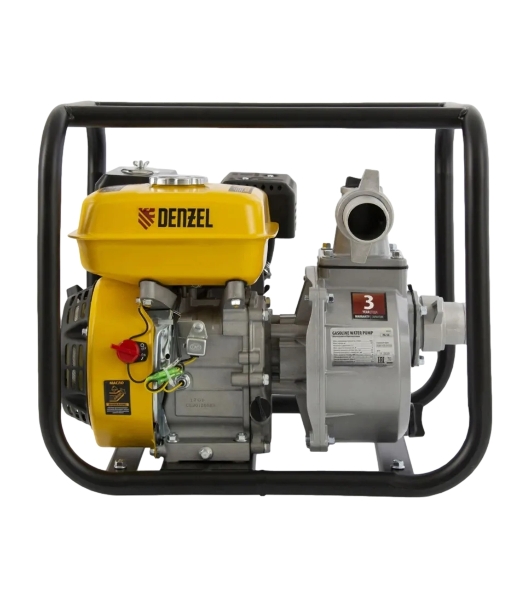 Мотопомпа бензиновая Denzel PX-50 для чистой воды, 7 л.с., 2', 600 л/мин, глуб 8 м, напор 30 м