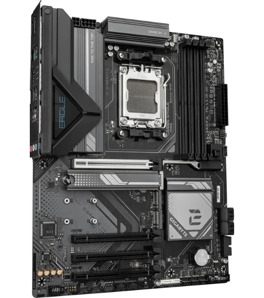 Материнская плата Gigabyte B650E EAGLE, AM5, AMD B650E, 4xDDR5, 4xSATA, 3xM.2, 1xPCIe 5.0 x16, 1xPCIe 4.0 x16, 2xPCIe 3.0 x16, 1xHDMI, 1xDP, 1x2.5Gb LAN, 1xUSB-C 5Gbps, 2xUSB-A 10Gbps, 2xUSB-A 5Gbps, 4xUSB-A 2.0, 1xPS/2, 3x3.5 мм, 7.1, ATX