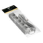 Удлинитель ExeGate ECE-5-3G (EX285823RUS), серый, 3 м, евровилка с заземлением, 5 евророзеток с заземлением, 2200 Вт, фото2