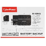Источник бесперебойного питания CyberPower BS850E NEW/850 ВА/480 Вт/8 х CEE 7 (евророзетка), фото7
