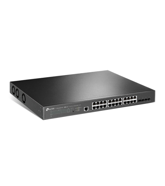 Коммутатор управляемый TP-Link TL-SG3428XPP-M2 JetStream уровня 2+ с 24 портами 2,5 Gbит/с (8 портов PoE++, 16 портов PoE+) и 4 портами SFP+ 10 Gbит/с