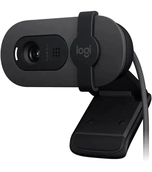 Веб-камера Logitech Webcam Brio 100, 1920x1080, GRAPHITE, защитная шторка