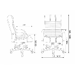 Кресло Бюрократ KB-10WALNUT/B/LEATH черный, кожа, фото2