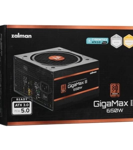 Блок питания Zalman ZM650-GV3 RTL, 650Вт, 80 PLUS Bronze, 120мм, черный