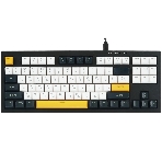 Клавиатура проводная Ritmix RKB-587BL синий-белый-оранжевый, фото 1