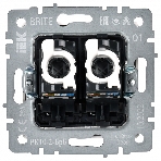 Розетка компьютерная двойная IEK BRITE РК10-2-БрБ RJ45 кат.5E белый, фото4
